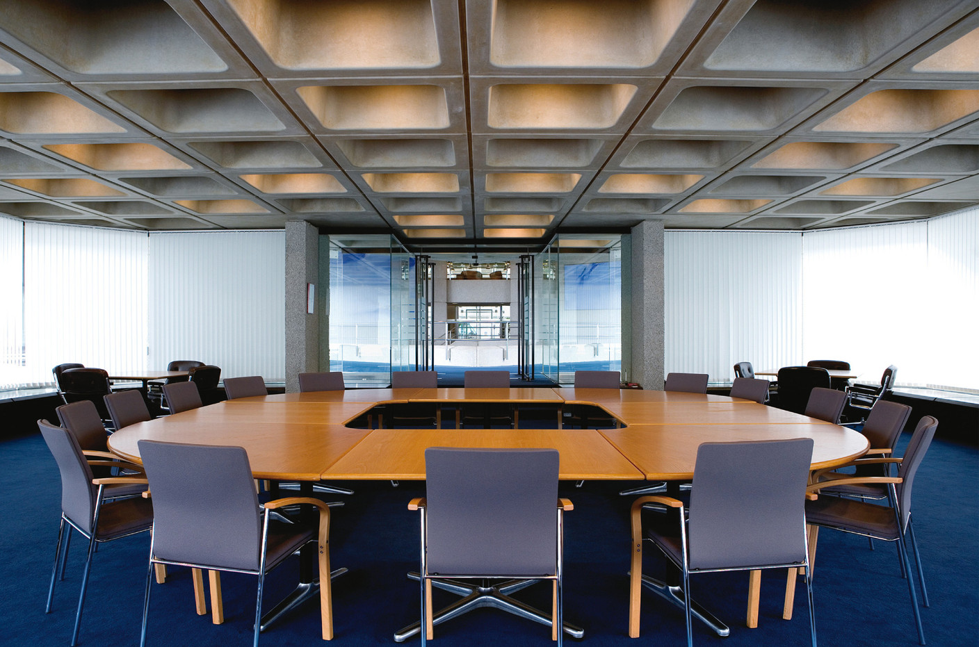 The glass room is another emblematic feature of this building. Photo: EIB