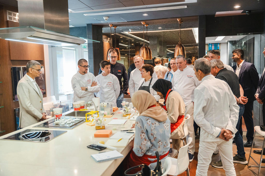 The chefs were also able to discover Dubai’s International Centre for Culinary Arts: founded 21 years ago, it has trained 12,000 students from 20 countries. A visionary, it has integrated blockchain and metavers into its training courses. Photo: Lena Le Roy