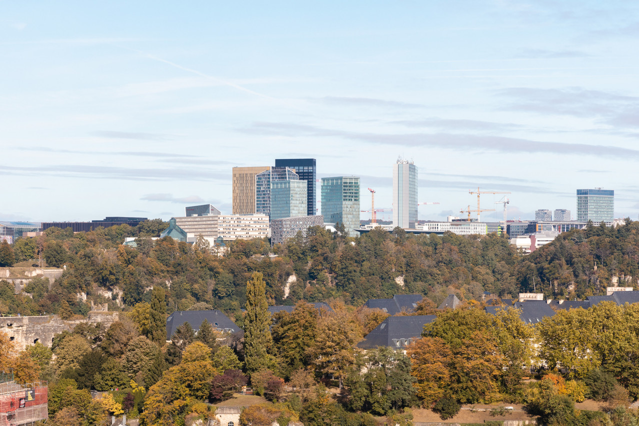 View across Luxembourg to the financial centre in Kirchberg. Library photo: Romain Gamba / Maison Moderne