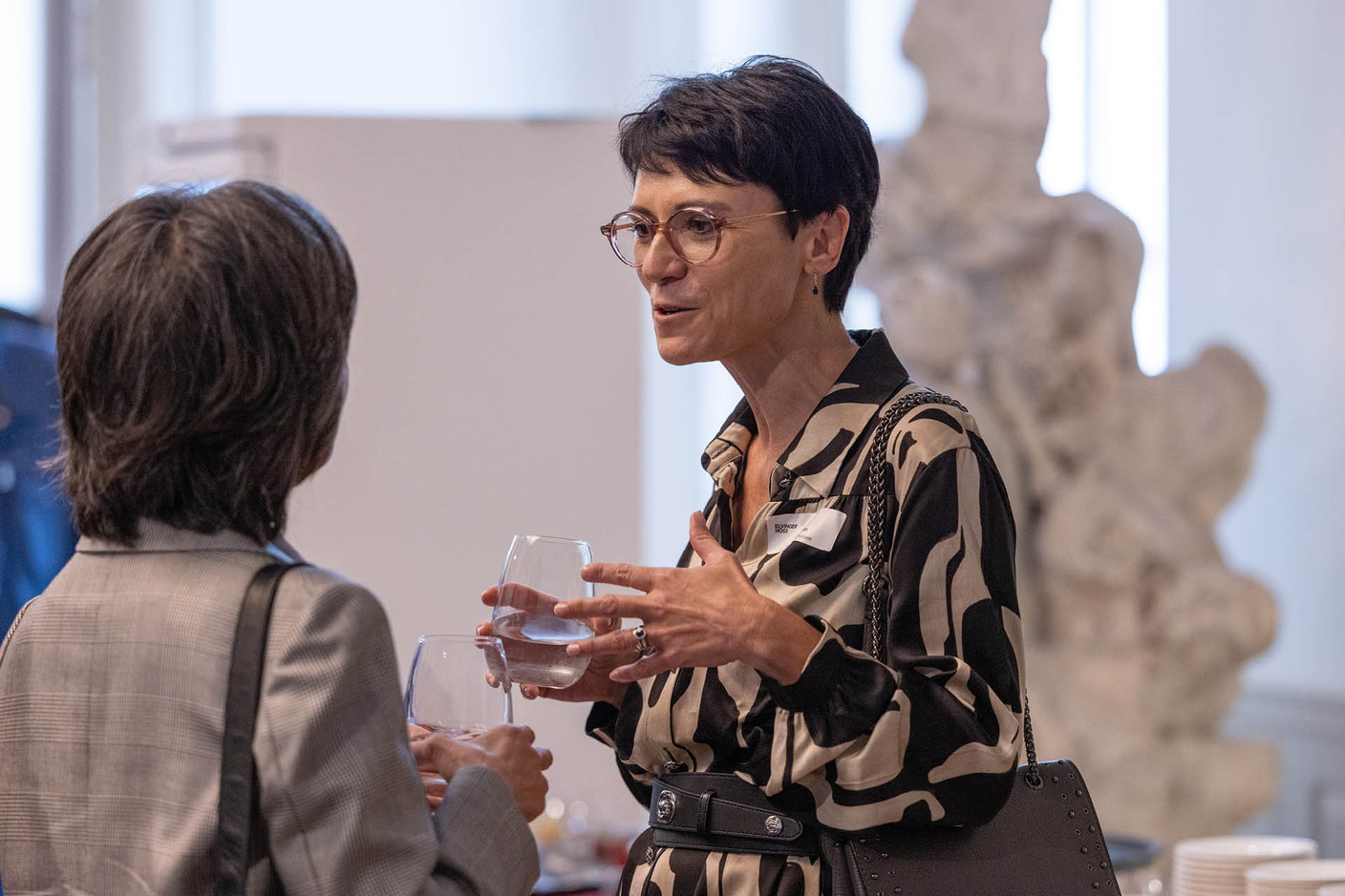 Sophie Dupin (associée, Elvinger Hoss Prussen) photographiée lors de la conférence inaugurale du cabinet sur la fintech, qui s’est tenue à la Spuerkeess, le 17 septembre 2024. (Photo: Elvinger Hoss Prussen)