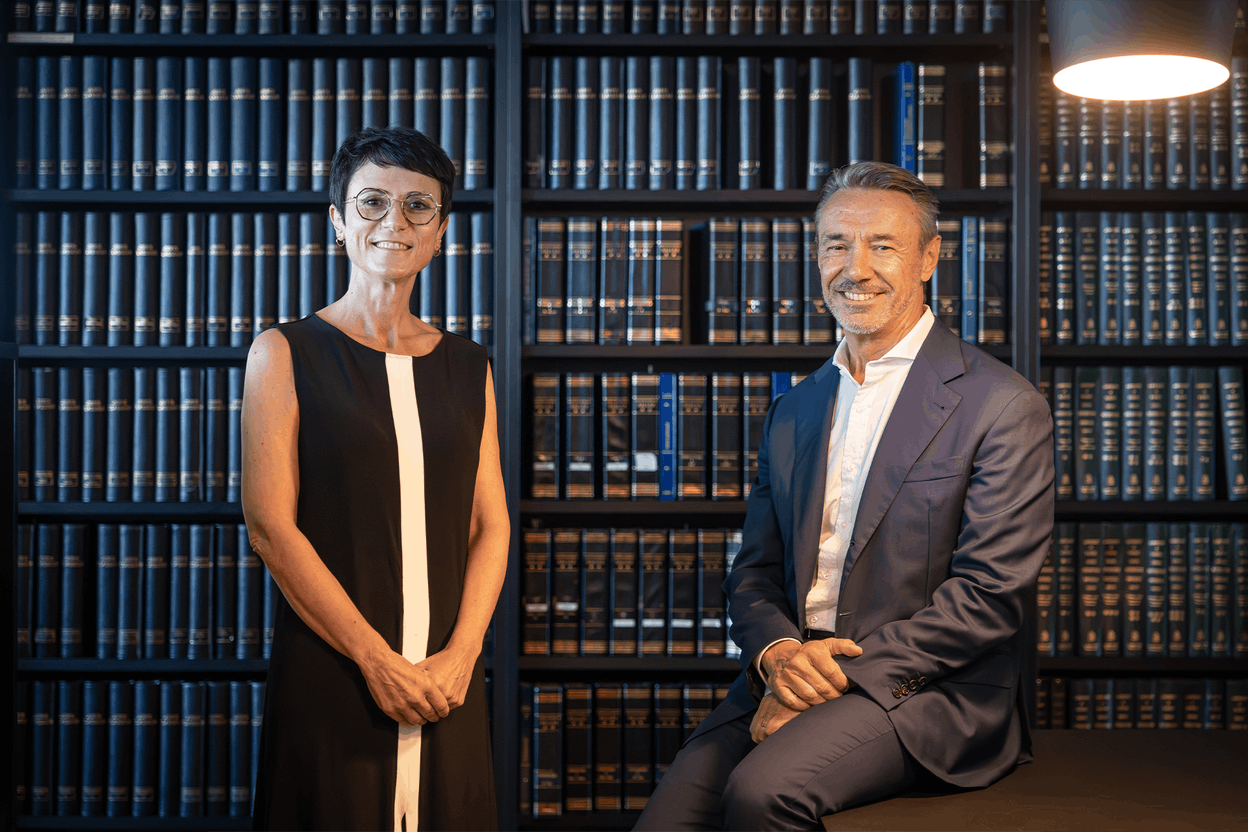 Elvinger Hoss Prussen Partners Sophie Dupin, leading the asset management regulatory team and Pit Reckinger, leading the banking, insurance and financial services regulatory team (Photo:  @Elvinger Hoss Prussen )