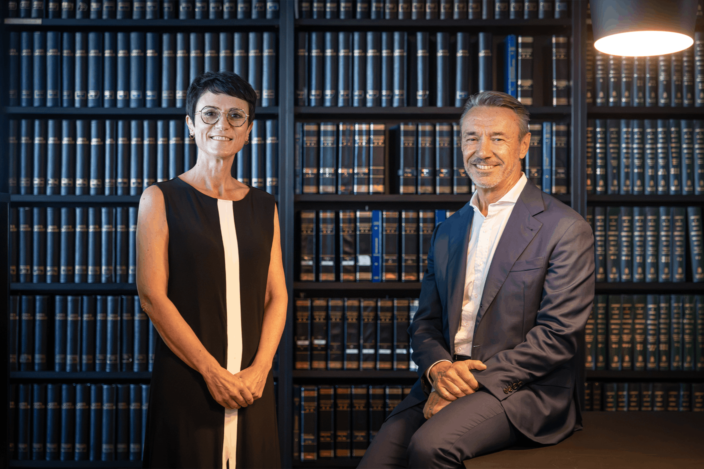 Elvinger Hoss Prussen Partners Sophie Dupin, leading the asset management regulatory team and Pit Reckinger, leading the banking, insurance and financial services regulatory team (Photo:  @Elvinger Hoss Prussen )