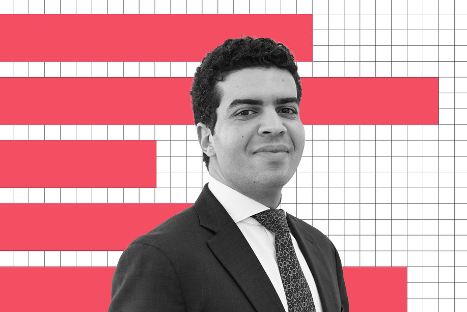Karim Nasr, portfolio manager, Fixed Income — Edmond de Rothschild (Europe). Photo: Karim Nasr. Montage: Paperjam