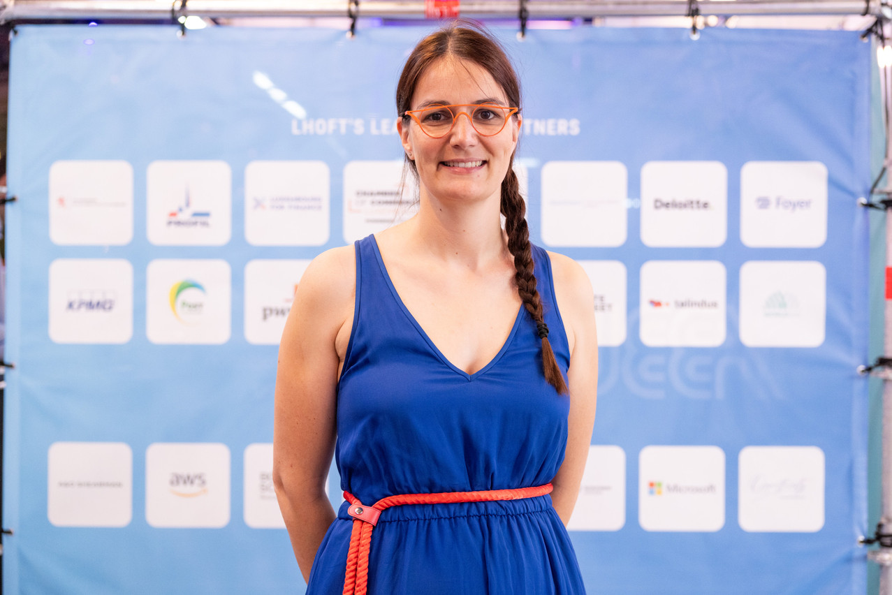 Émilie Allaert co-authored the white paper “Financing green futures through DLT innovation”. Allaert is seen at the Nexus2050 technology conference, 27 June 2024. Photo: Eva Krins/Maison Moderne