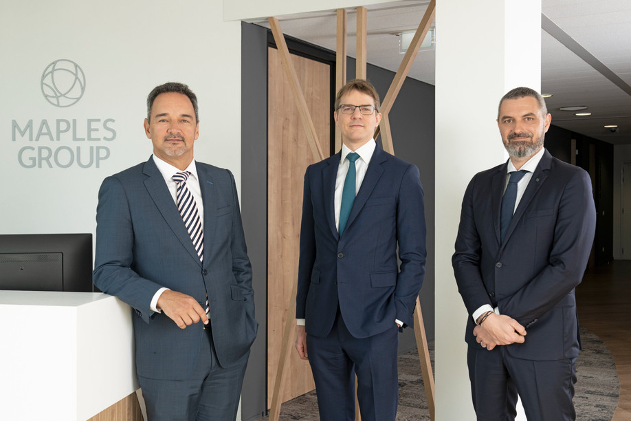 Emmanuel Lamaud (in the middle) took his duties in March 2026. (Photo: Maples Group)