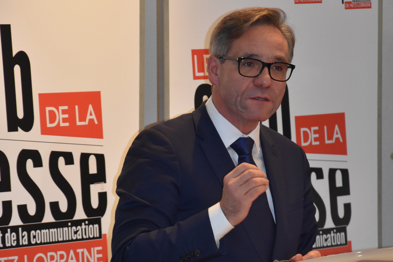Emmanuel Lebeau a déclaré sa candidature au Club de la presse de Metz, vendredi 8 novembre. (Photo: DR)
