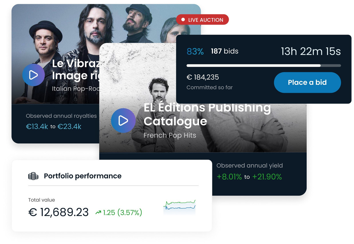 La nouvelle version d’ANote Music comprend des enchères inversées. (Photo: ANote Music)