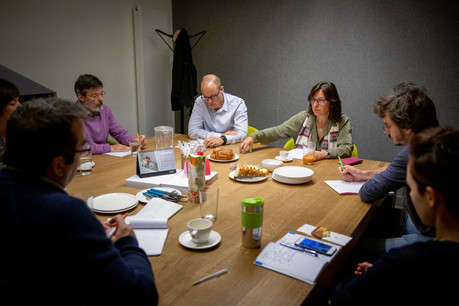 Durant près d’1h30, Tilly Metz a échangé avec la rédaction de Paperjam sur ce qui constitue son actualité. (Photo: Patricia Pitsch / Maison Moderne)