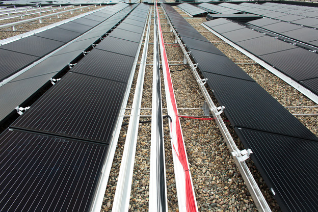 Les partenariats avec des entreprises luxembourgeoises se multiplient pour produire de l’électricité à l’aide de panneaux photovoltaïques. (Photo: Paperjam / archives / Matic Zorman)