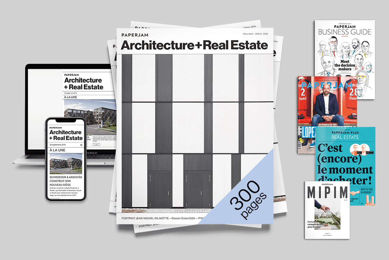 La marque Paperjam s’agrandit avec la newsletter Paperjam Architecture + Real Estate. (Photo: Jan Hanrion / Maison Moderne)