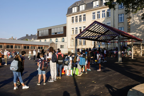 Ce sont 216 élèves et 26 enseignants qui ont fait leur rentrée à l’école Bonnevoie-Verger ce mardi 15 septembre. (Photo: Romain Gamba / Maison Moderne)