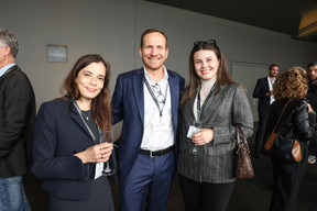 Lilia Mileva, Stéphane Compain et Doina Sandu (LuxRelo | Immigration & Relocation Services). (Photo: Marie Russillo/Maison Moderne)