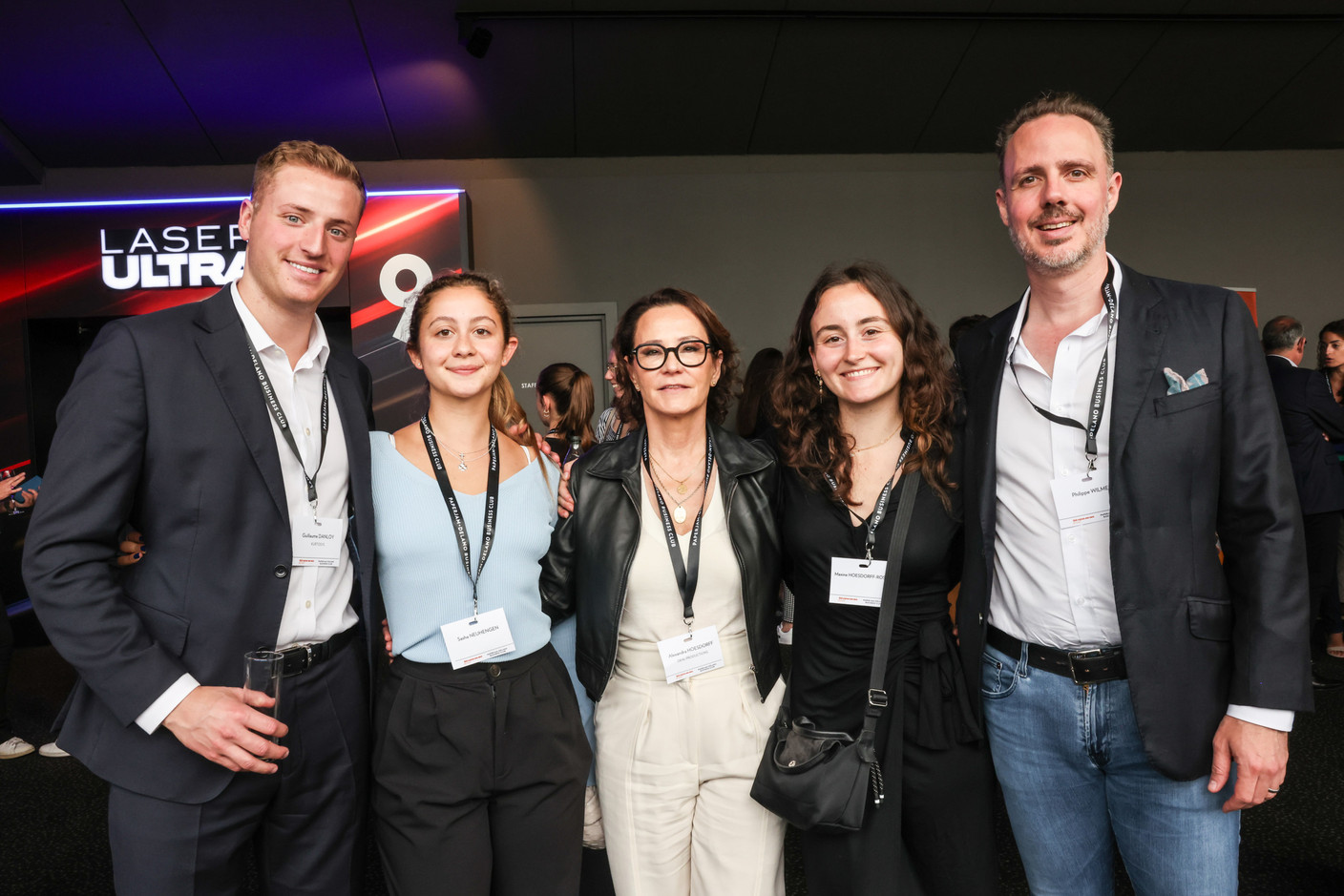 Guillaume Danloy (Kurtosys), Sasha Neuhengen, Alexandra Hoesdorff (Deal Productions), Maxine Hoesdorff-Rosen et Philippe Wilmes. (Photo: Marie Russillo/Maison Moderne)