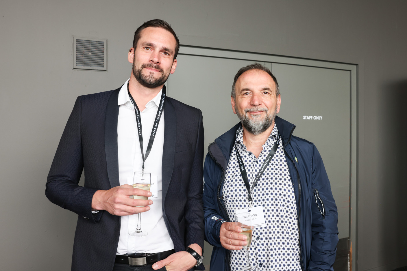 Timothée Delebarre et Mario Nicolo (Aunilec Solar). (Photo: Marie Russillo/Maison Moderne)