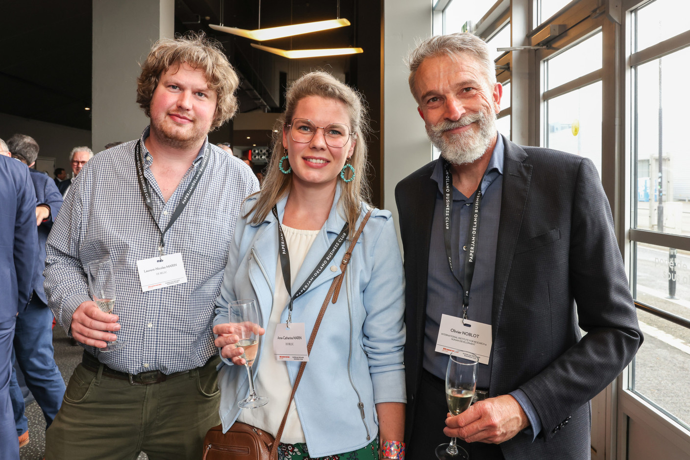 Laurent-Nicolas Marin, Anne-Catherine Marin (De Belsch) et Olivier Noblot (International Institute for Research & Human Development). (Photo: Marie Russillo/Maison Moderne)