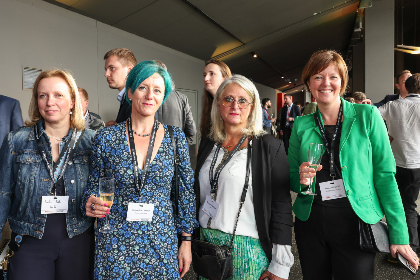 Aurélia Feltz (Beelex), Virgine Ducommun (Campus Contern), Benedicte Hiernaux (IOME) et Sonia Lemasson (My Personal Office). (Photo: Marie Russillo/Maison Moderne)