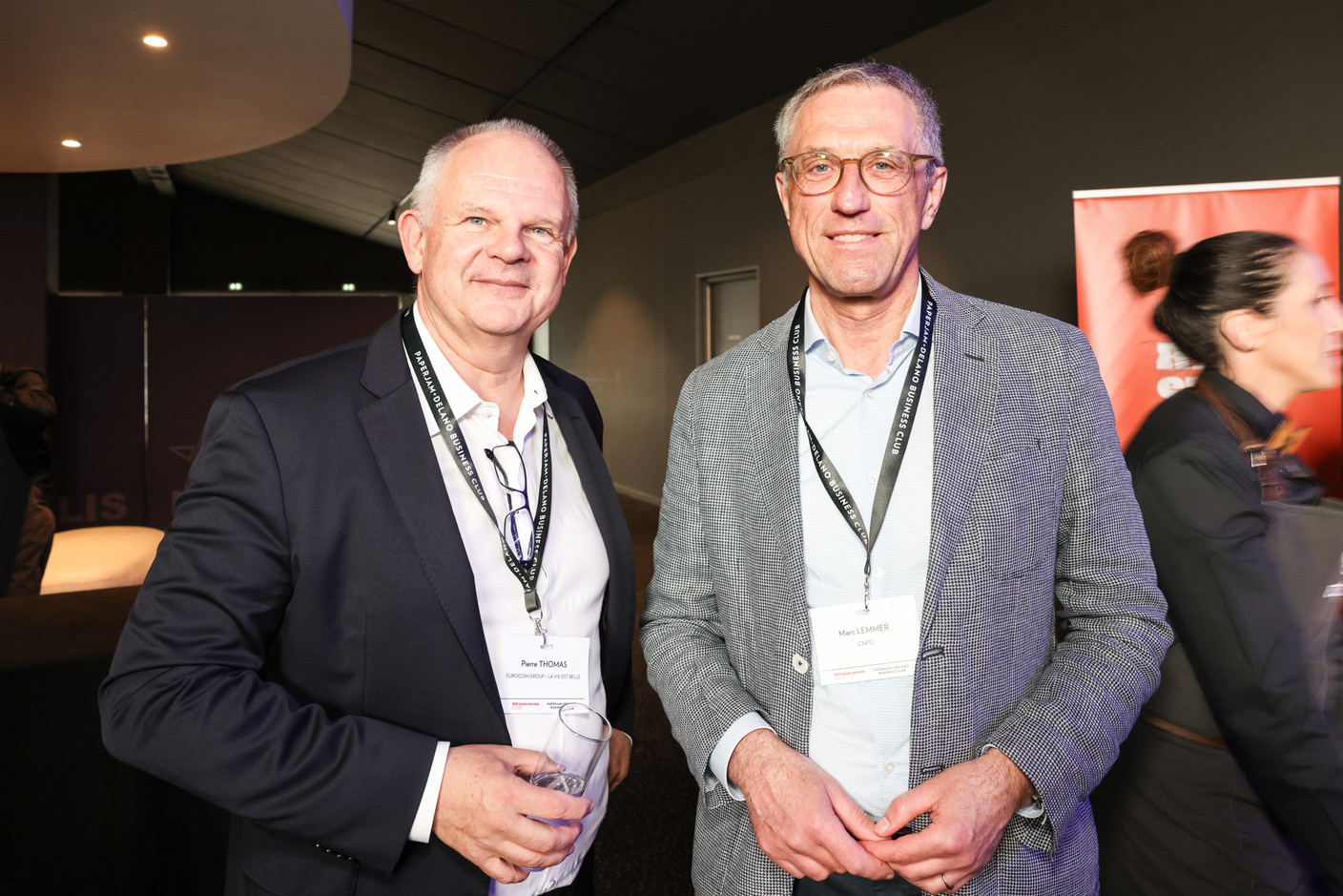 Pierre Thomas (Eurocom Group - La vie est belle) et Marc Lemmer (CNPD). (Photo: Marie Russillo/Maison Moderne)