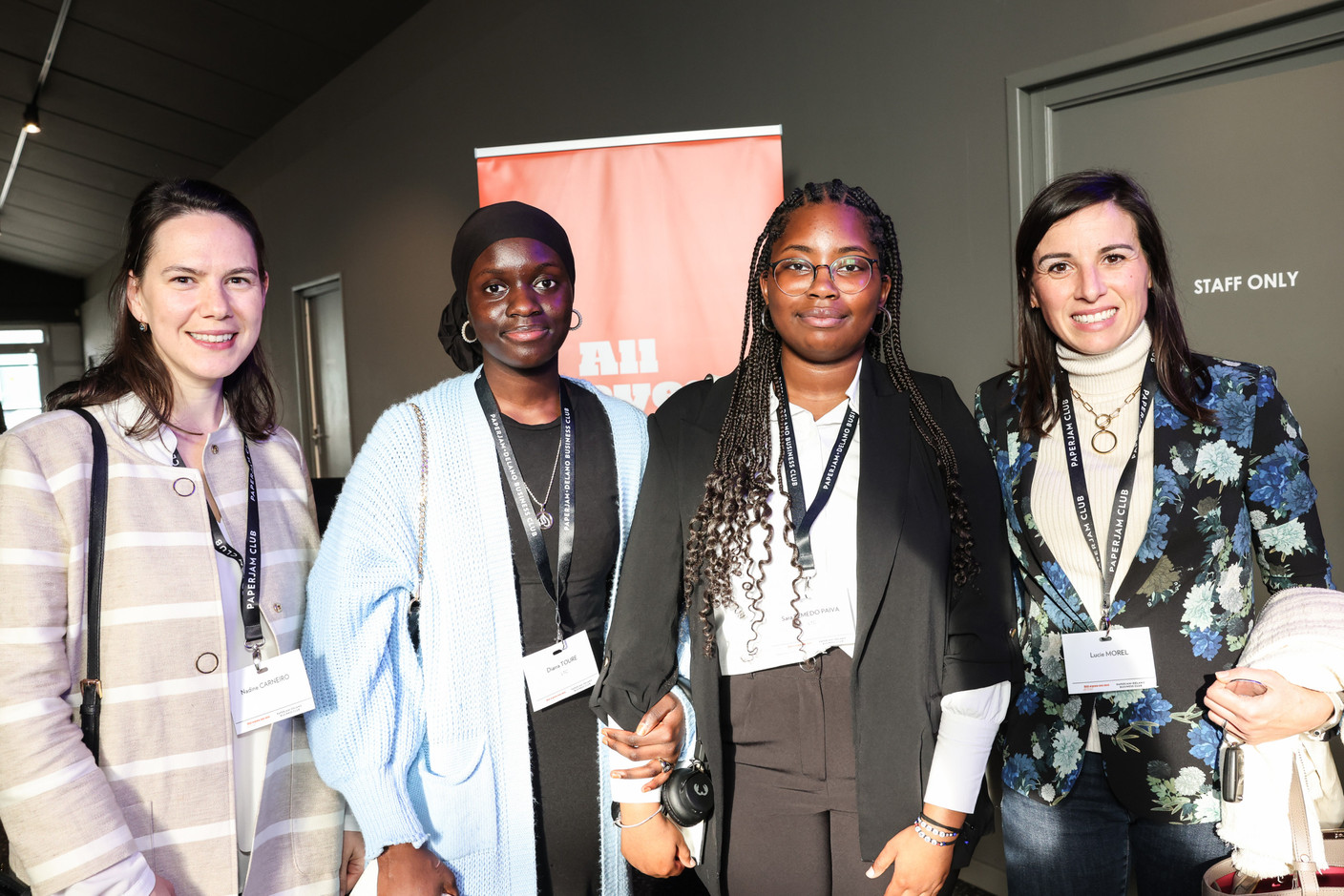 Nadine Carneiro, Diarra Tour, Sara Semedo Paiva (LTC) et Lucie Morel. (Photo: Marie Russillo/Maison Moderne)