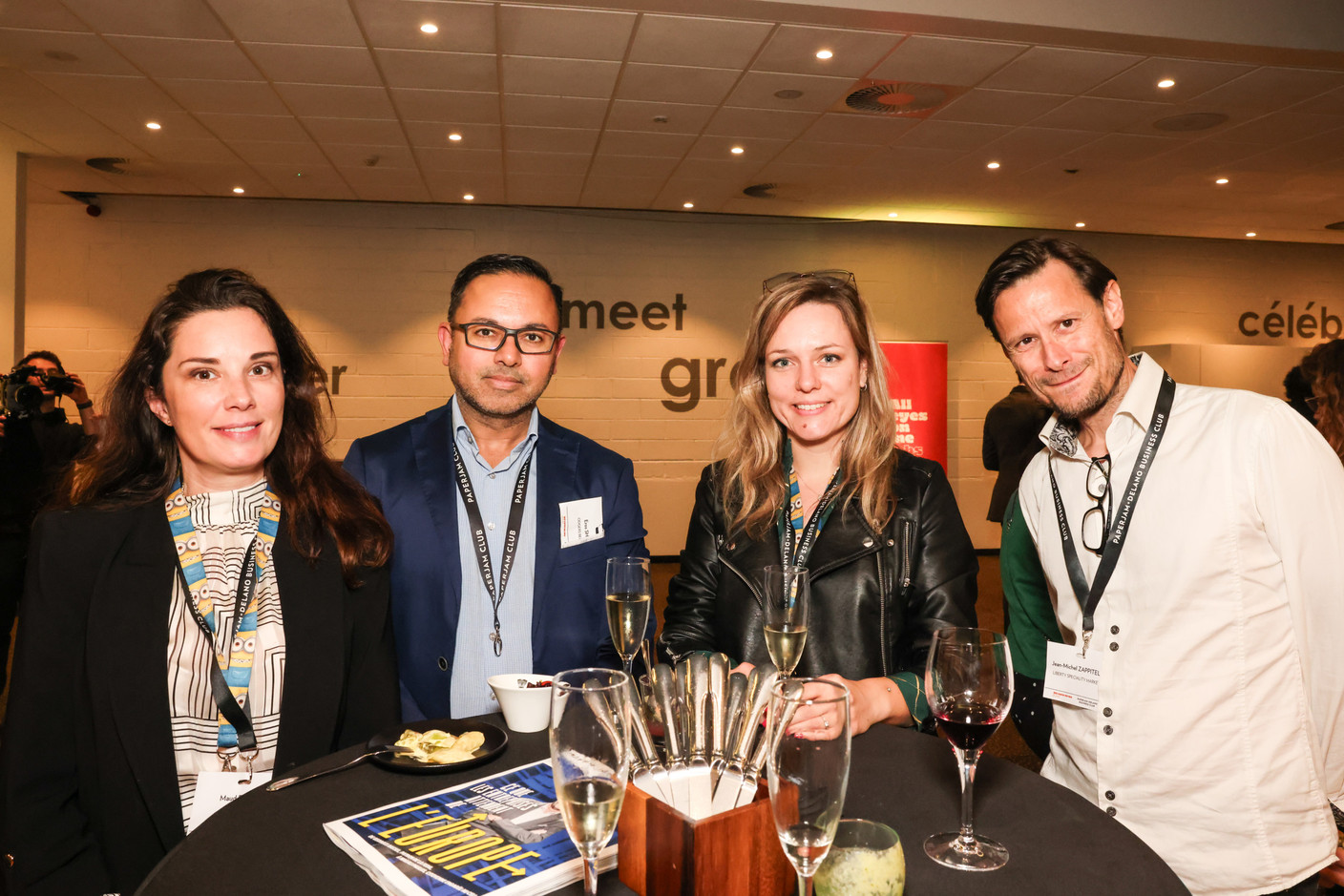 Maud Franz (Kinepolis), Eros Sharma (Odgers Berndtson), Laure Removille (Kinepolis) et Jean-Michel Zappitelli (Liberty Speciality Markets). (Photo: Marie Russillo/Maison Moderne)