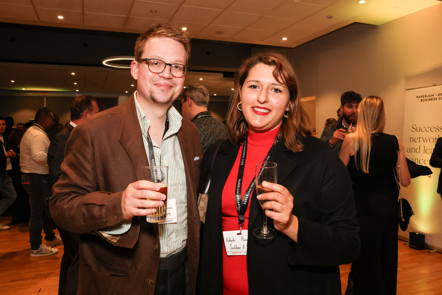 Jean-Marc Turmes (RTL Luxembourg) et Roberta Pierro (Laidebeur & Partners). (Photo: Marie Russillo/Maison Moderne)