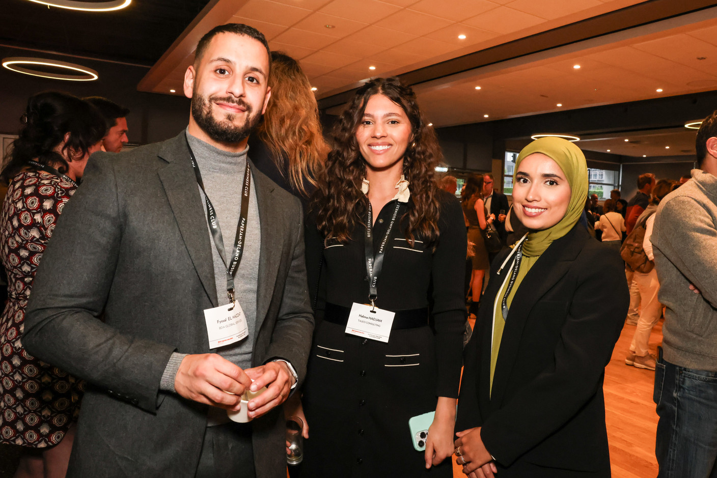 Fyssal El Hazzat (BDA Global Services), Halima Hadjam et Farah Nounouh (Taleao Consulting). (Photo: Marie Russillo/Maison Moderne)