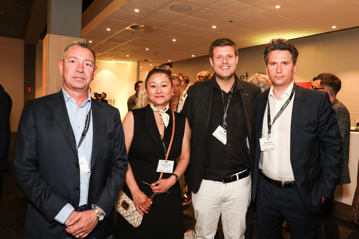 Stéphane Delwiche (Secretimmo), Annick Delwiche (BNP Fortis), Rudolphe Aben (META Luxembourg) et Rémy Cristol (CK - Charles Kieffer Group). (Photo: Marie Russillo/Maison Moderne)