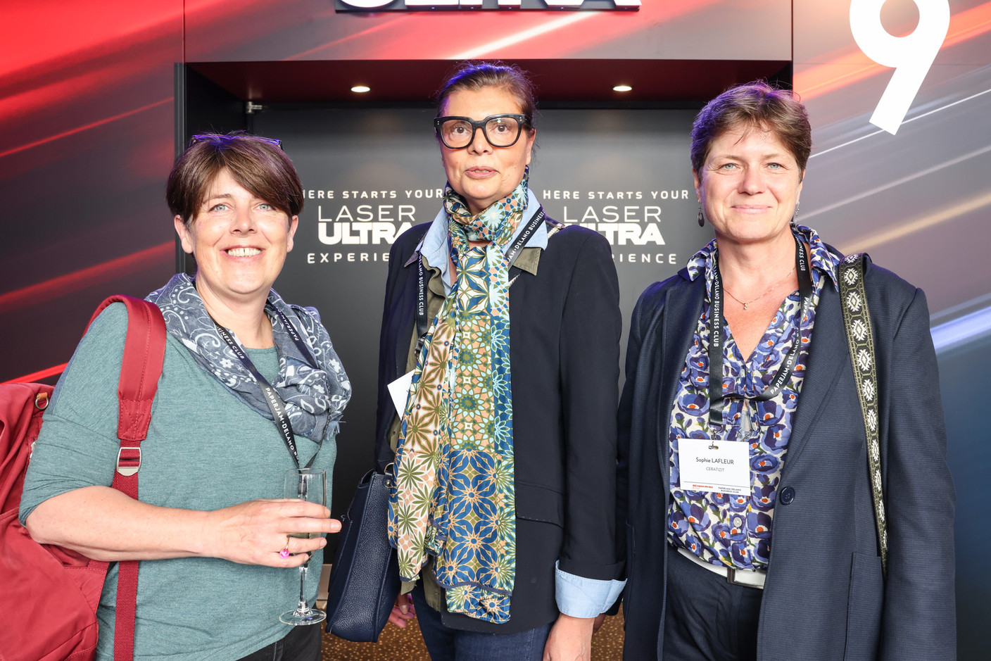 Valérie De Saintignon, Valérie Dubois (Marigold Concept) et Sophie Lafleur (Ceratizit). (Photo: Marie Russillo/Maison Moderne)