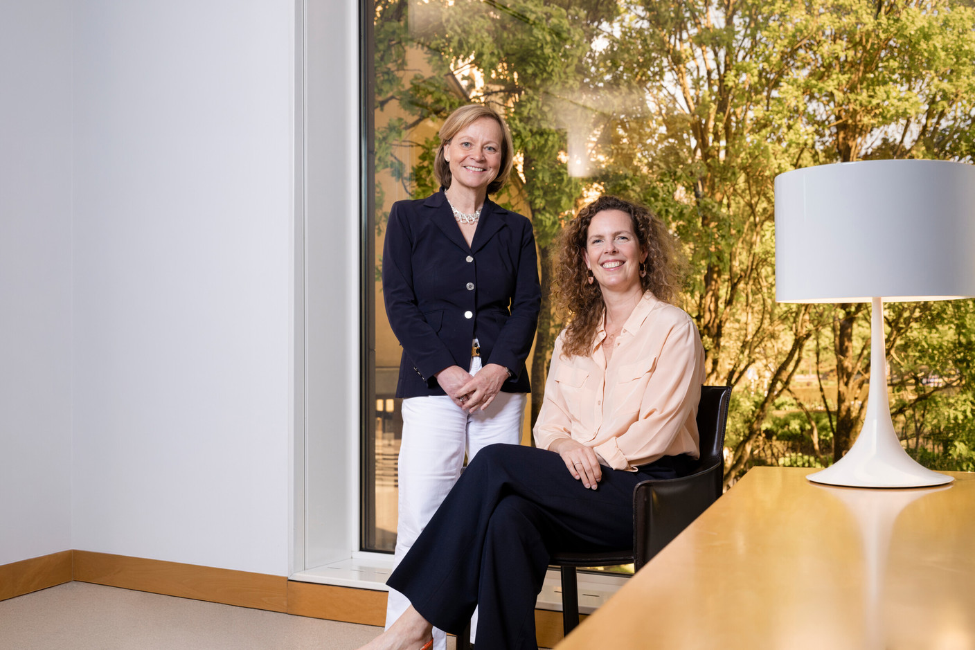 Claude Medernach and Anne Goedert, Key Clients Advisers at Banque de Luxembourg. Photo: Romain Gamba