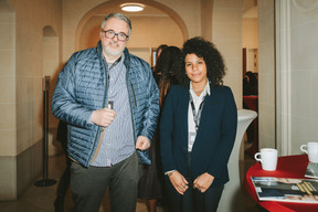 Erwin Sotiri and Marianne Irigoyen (Jurisconsul Law Firm). Photo: Julian Pierrot / Paperjam
