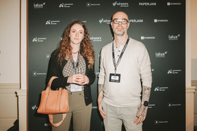 Romane Petitjean (Rcarré) and Julien Godefroid (Julien Godefroid Photographie). Photo: Julian Pierrot / Paperjam