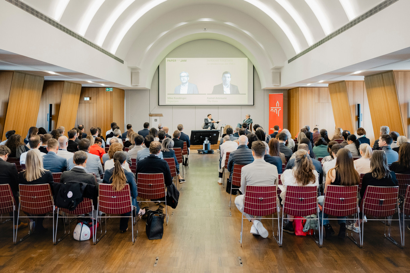 The monthly Paperjam Together initiative, led by the Paperjam Club, brought together SME leaders and entrepreneurs on Thursday, 23 April for a morning of high-value exchanges. Photo: Julian Pierrot / Paperjam