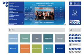 La communication interne et les outils de partage font partie des enjeux de la stratégie.  © Schroeder&Associés