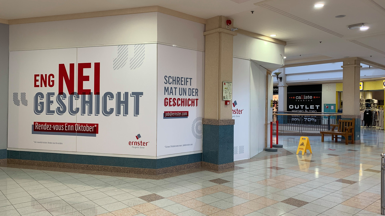 Until the end of August, the 580m2 shop was occupied by H&M. (Photo: Paperjam)