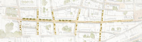 The project concerns the rue de l'Alzette, but also the adjacent streets. (Illustration: Papaya, Chorablau)