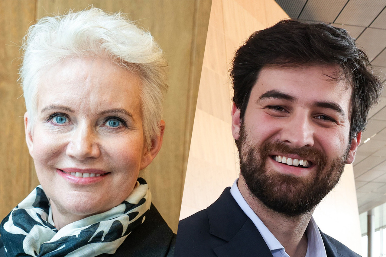 One of the major issues when it comes to sustainable finance is data. “The challenge remains the availability, the comparability, the reliability and the cost of the data,” independent director Nathalie Dogniez (left) told Delano during an interview in April 2024. Pictured on the right is Tiago Freire de Andrade from LynxAI. Photos: Eurosif; Eva Krins/Maison Moderne/Archive. Montage: Maison Moderne