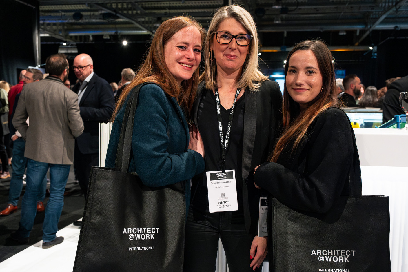 Anne-France Gerard, Severine Evrard-Didier et Alyssa Buonvino (Vanbreda Risk & Benefits). (Photo: Laurent Sturm)