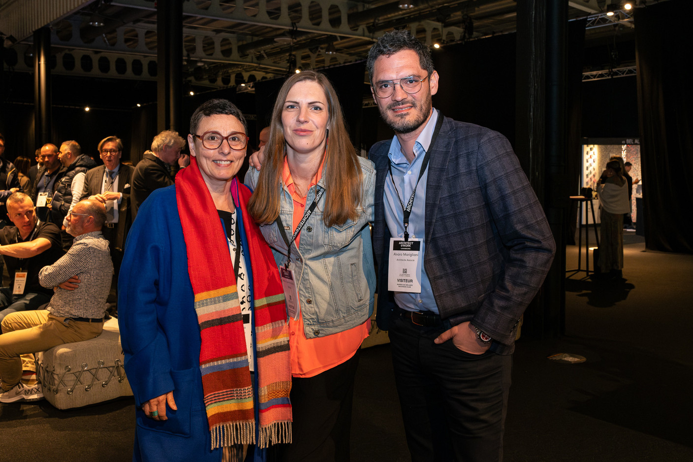 Maria Spada (Consulting Design + Aménagement), Marta Domaradzka (Pana-c architecture & urbanisme) et Alvaro Marigliani (BFF…). (Photo: Laurent Sturm)