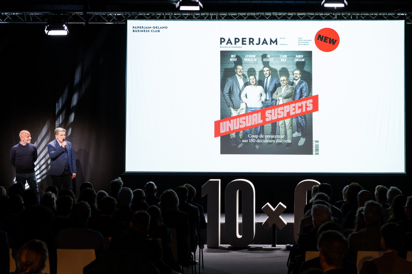 Pierre Théobald et Thierry Labro (Paperjam). (Photo: Laurent Sturm)