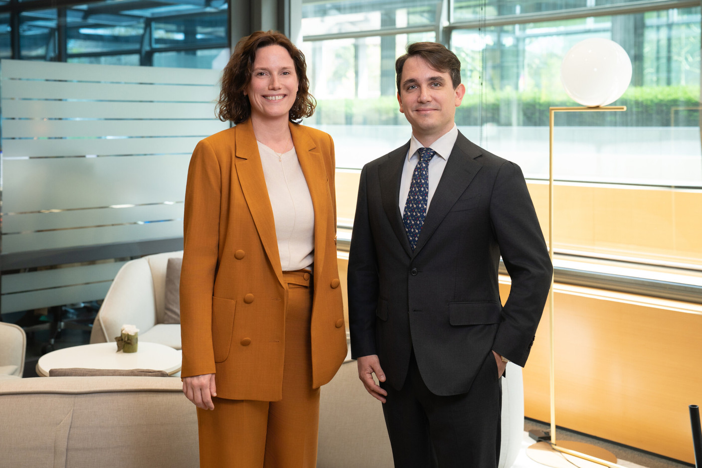 Muriel Morbé CEO House of Training and Luciano Somoza, Assistant Professor of Finance,  Essec  Business School (Photo: Emmanuel Claude/Focalize, tous droits reserves)