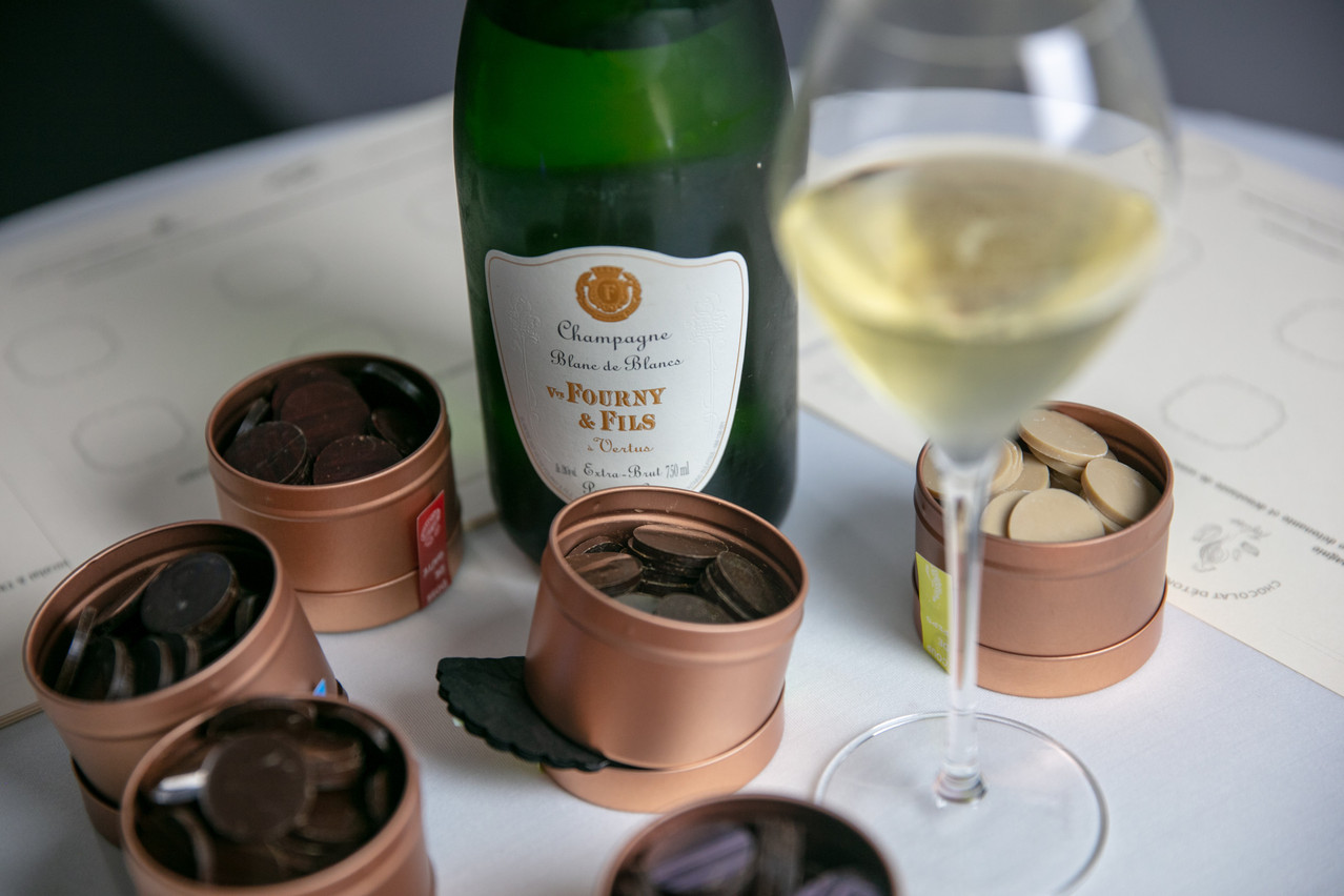 Le but de la dégustation Tofino/Craft et Compagnie: associer au mieux chocolats d’exception et champagnes d’auteur. (Photo: Romain Gamba/Maison Moderne)