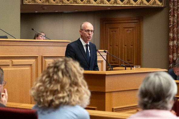 Le Premier ministre, Luc Frieden (CSV), va prononcer son deuxième discours sur l’état de la Nation ce mardi 13 mai à 14h à la Chambre des députés. (Photo: Chambre des députés/archives)