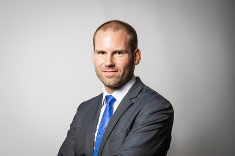 Alexandre Gauthy, macroéconomiste chez Degroof Petercam Luxembourg. (Photo: Patricia Pitsch/Maison Moderne)