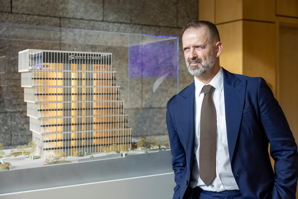 Ken Shaw (State Street): «Pour la plupart des émetteurs, la principale motivation pour se lancer dans la tokenisation est l’accès à de nouveaux canaux de distribution et à des investisseurs natifs du numérique qui opèrent via des portefeuilles électroniques.» (Photo: Romain Gamba)