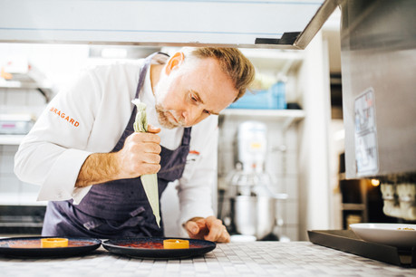 Cyril Molard, chef du désormais seul restaurant deux étoiles du Luxembourg, Ma Langue Sourit, à Moutfort. (Photo: Edouard Olszewski / Archives)