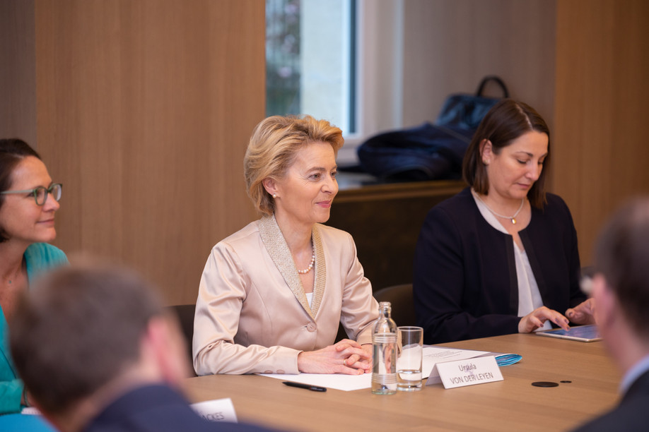 EU Commission president Ursula von der Leyen, pictured here during a visit to Luxembourg, says it is time to give competent women the same chances as men to reach company board positions. Romain Gamba / Maison Moderne