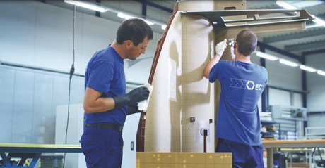 Euro-Composites est spécialisée dans la production de panneaux et pièces en matériaux composites ultralégers pour les secteurs aéronautique, spatial, ferroviaire et maritime. (Photo: Euro-Composites)