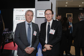 Dimitri Ghesquiere (BNP Paribas Securities Services) et Jean-François Marliere (Marlière & Gerstlauer Executive Search) (Photo: Marion Dessard)