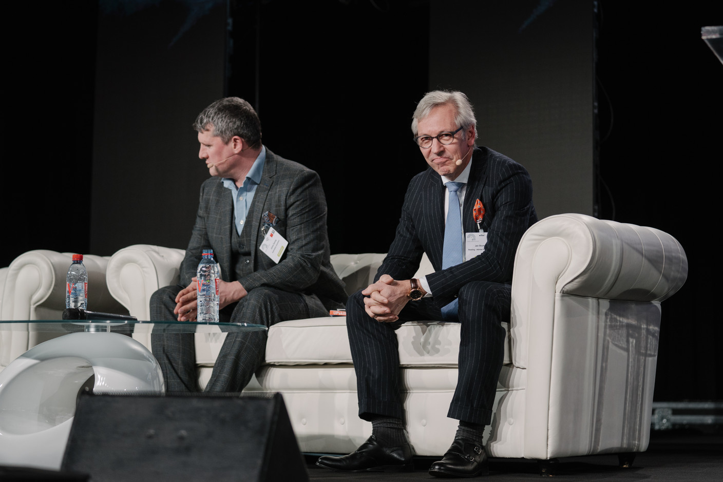 James Dening (Automation Anywhere) et Jan Sturesson (Resting - Advise from the future) (Photo: Marion Dessard)