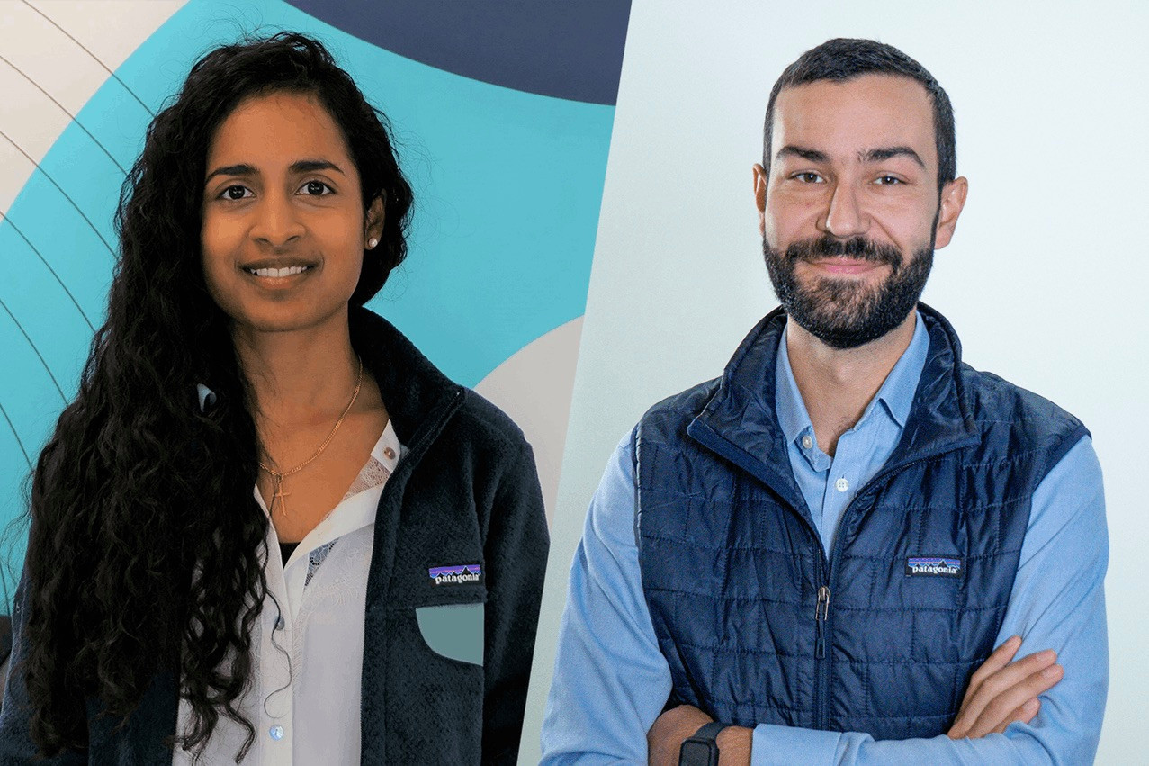 “We believe VC exits are now feeling the consequences of tightening monetary policy, seeing their valuations fall over the past year,” say Navina Rajan (left), senior analyst, and Nicolas Moura (right), analyst, EMEA private capital, in Pitchbook’s latest report. Photos: Provided by Pitchbook; Montage: Maison Moderne