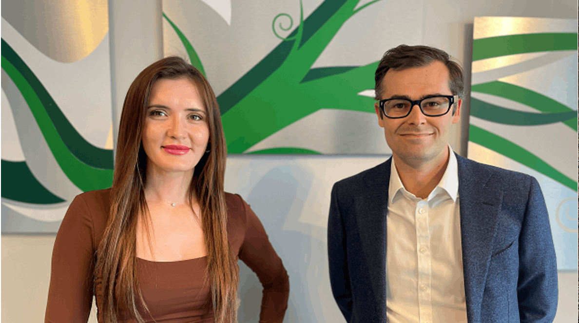 Angelica Ciorba, Senior Consultant, and Alexandre Bodin, Manager at Avantage Reply Luxembourg. Avantage Reply Luxembourg